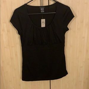 Ann Taylor Black Short Sleeve Top